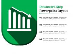 Downward step powerpoint layout