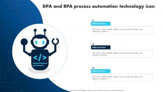 DPA And RPA Process Automation Technology Icon
