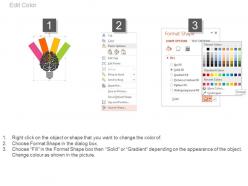 27851270 style variety 3 idea-bulb 4 piece powerpoint presentation diagram infographic slide