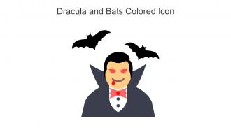 Dracula And Bats Colored Icon In Powerpoint Pptx Png And Editable Eps Format