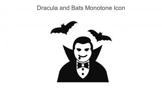 Dracula And Bats Monotone Icon In Powerpoint Pptx Png And Editable Eps Format