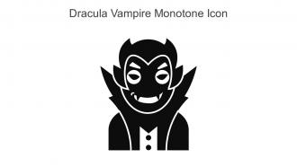 Dracula Vampire Monotone Icon In Powerpoint Pptx Png And Editable Eps Format