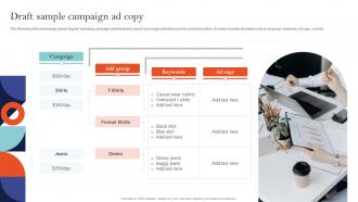 Draft Sample Campaign Ad Copy Sem Ad Campaign Management To Improve Ranking Position