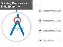 Drafting compass icon slide example