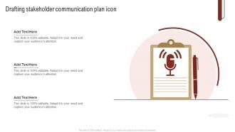 Drafting Stakeholder Communication Plan Icon