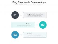 Drag drop mobile business apps ppt powerpoint presentation model picture cpb