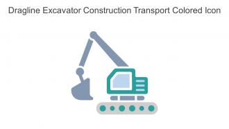 Dragline Excavator Construction Transport Colored Icon In Powerpoint Pptx Png And Editable Eps Format