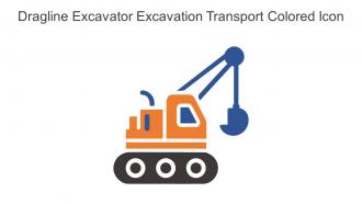 Dragline Excavator Excavation Transport Colored Icon In Powerpoint Pptx Png And Editable Eps Format