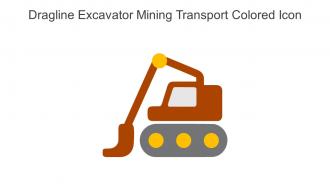 Dragline Excavator Mining Transport Colored Icon In Powerpoint Pptx Png And Editable Eps Format