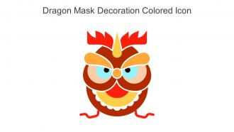 Dragon Mask Decoration Colored Icon In Powerpoint Pptx Png And Editable Eps Format