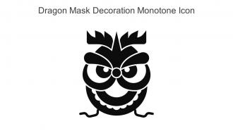 Dragon Mask Decoration Monotone Icon In Powerpoint Pptx Png And Editable Eps Format