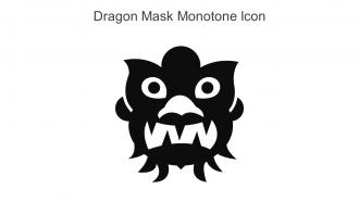 Dragon Mask Monotone Icon In Powerpoint Pptx Png And Editable Eps Format