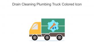 Drain Cleaning Plumbing Truck Colored Icon In Powerpoint Pptx Png And Editable Eps Format
