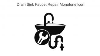 Drain Sink Faucet Repair Monotone Icon In Powerpoint Pptx Png And Editable Eps Format