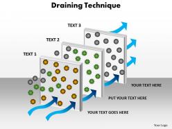 draining  technique filteration process powerpoint diagram templates graphics 712