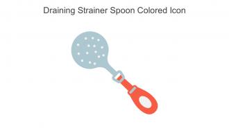Draining Strainer Spoon Colored Icon In Powerpoint Pptx Png And Editable Eps Format