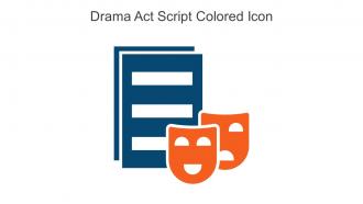 Drama Act Script Colored Icon In Powerpoint Pptx Png And Editable Eps Format