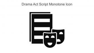 Drama Act Script Monotone Icon In Powerpoint Pptx Png And Editable Eps Format