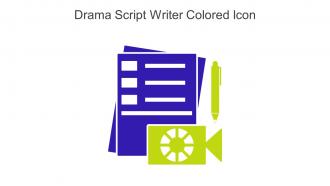 Drama Script Writer Colored Icon In Powerpoint Pptx Png And Editable Eps Format