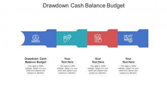 Draown cash balance budget ppt powerpoint presentation diagram ppt cpb
