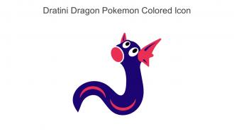 Dratini Dragon Pokemon Colored Icon In Powerpoint Pptx Png And Editable Eps Format