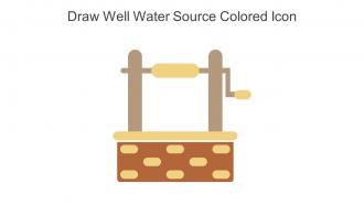 Draw Well Water Source Colored Icon In Powerpoint Pptx Png And Editable Eps Format