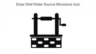 Draw Well Water Source Monotone Icon In Powerpoint Pptx Png And Editable Eps Format