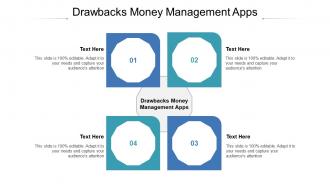 Drawbacks money management apps ppt powerpoint presentation outline cpb