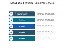 Drawbacks providing customer service ppt powerpoint presentation model design inspiration cpb