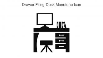 Drawer Filing Desk Monotone Icon In Powerpoint Pptx Png And Editable Eps Format