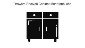 Drawers Shelves Cabinet Monotone Icon In Powerpoint Pptx Png And Editable Eps Format