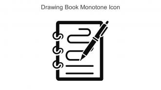 Drawing Book Monotone Icon In Powerpoint Pptx Png And Editable Eps Format