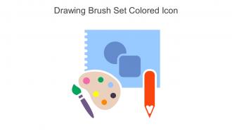 Drawing Brush Set Colored Icon In Powerpoint Pptx Png And Editable Eps Format