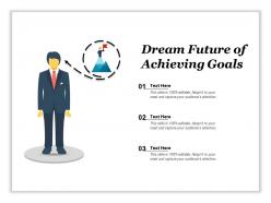 Dream Future Of Achieving Goals