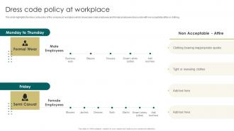 Dress Code Policy At Workplace Company Policies And Procedures Manual
