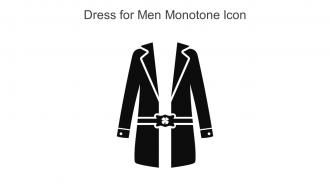 Dress For Men Monotone Icon In Powerpoint Pptx Png And Editable Eps Format