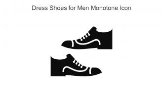 Dress Shoes For Men Monotone Icon In Powerpoint Pptx Png And Editable Eps Format
