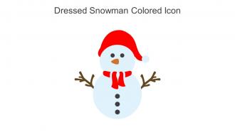 Dressed Snowman Colored Icon In Powerpoint Pptx Png And Editable Eps Format