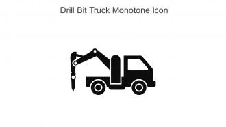 Drill Bit Truck Monotone Icon In Powerpoint Pptx Png And Editable Eps Format
