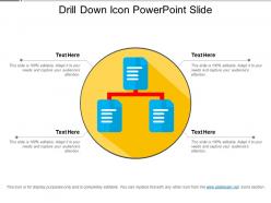 Drill down icon powerpoint slide