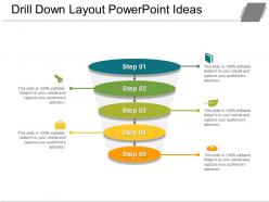 Drill down layout powerpoint ideas