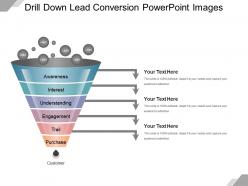 Drill down lead conversion powerpoint images