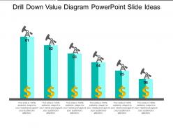Drill down value diagram powerpoint slide ideas