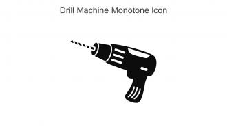 Drill Machine Monotone Icon In Powerpoint Pptx Png And Editable Eps Format