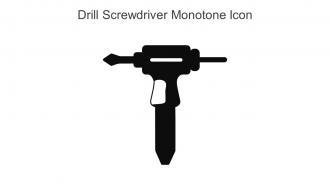 Drill Screwdriver Monotone Icon In Powerpoint Pptx Png And Editable Eps Format