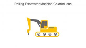 Drilling Excavator Machine Colored Icon In Powerpoint Pptx Png And Editable Eps Format