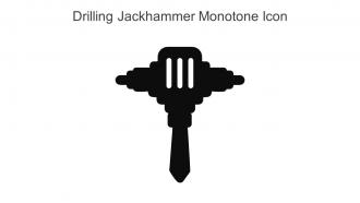 Drilling Jackhammer Monotone Icon In Powerpoint Pptx Png And Editable Eps Format