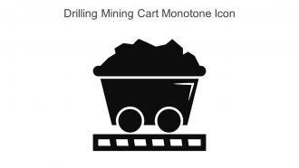 Drilling Mining Cart Monotone Icon In Powerpoint Pptx Png And Editable Eps Format