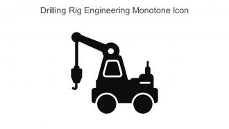 Drilling Rig Engineering Monotone Icon In Powerpoint Pptx Png And Editable Eps Format