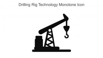 Drilling Rig Technology Monotone Icon In Powerpoint Pptx Png And Editable Eps Format